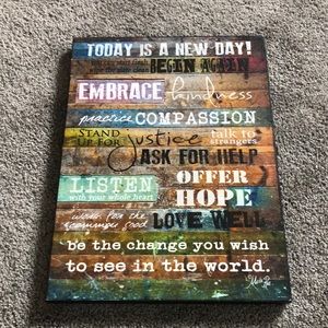 Inspirational wall art!